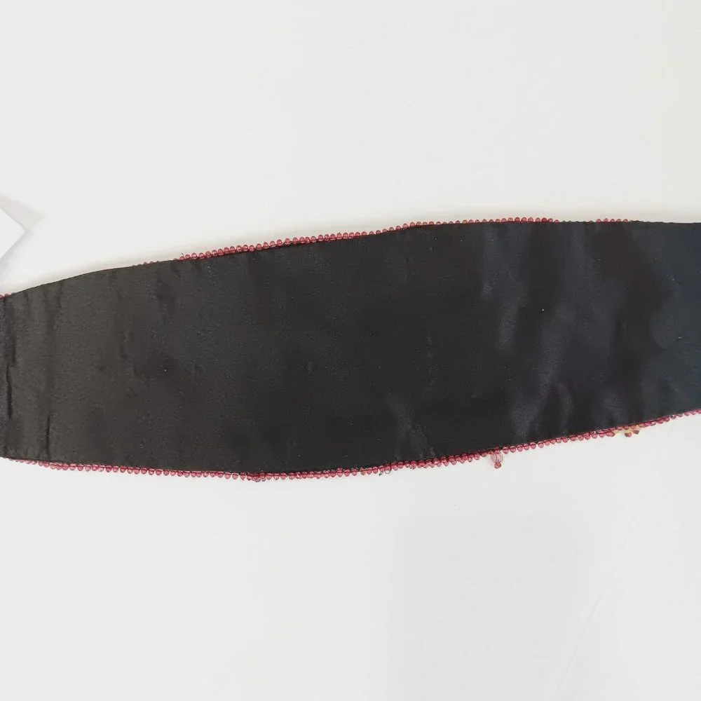 ZARA Women's Purple Beaded Sash Belt 7521 037 611 Size 32/US 14